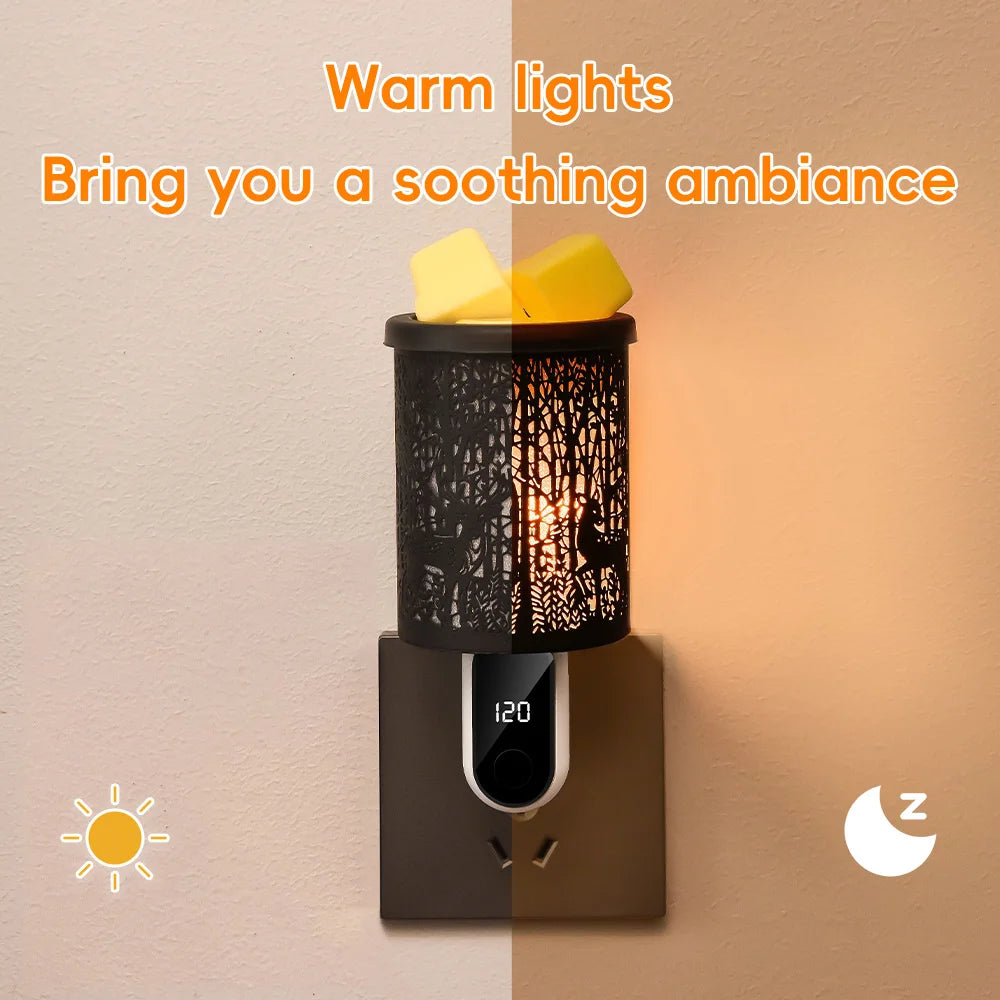 Scented Wax Melting Burner Aromatherapy Wax Melt Warmer Indoors Electric Fragrance Diffuser Home Wax Melt Warmer Decor US Plug