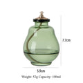 Creative Aromatherapy Candles Glass Coloful Small Oil Lamps Modern Home Decorative Ornaments Indoor Outdoor Oil Lamps