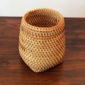 Household Rattan Organizer Chopsticks Shovel Spoons Dinner Knives Forks Tableware Storage Box Storage Baskets