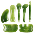7PCS Guasha Beauty Massage Scraping Massage Scraper Natural Resin GuaSha Tool Massage Tools Set For Face Back And Neck Skin Care