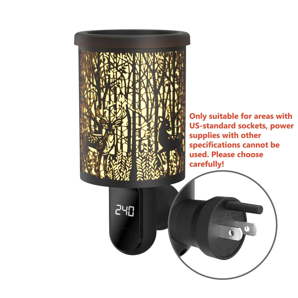 Scented Wax Melting Burner Aromatherapy Wax Melt Warmer Indoors Electric Fragrance Diffuser Home Wax Melt Warmer Decor US Plug