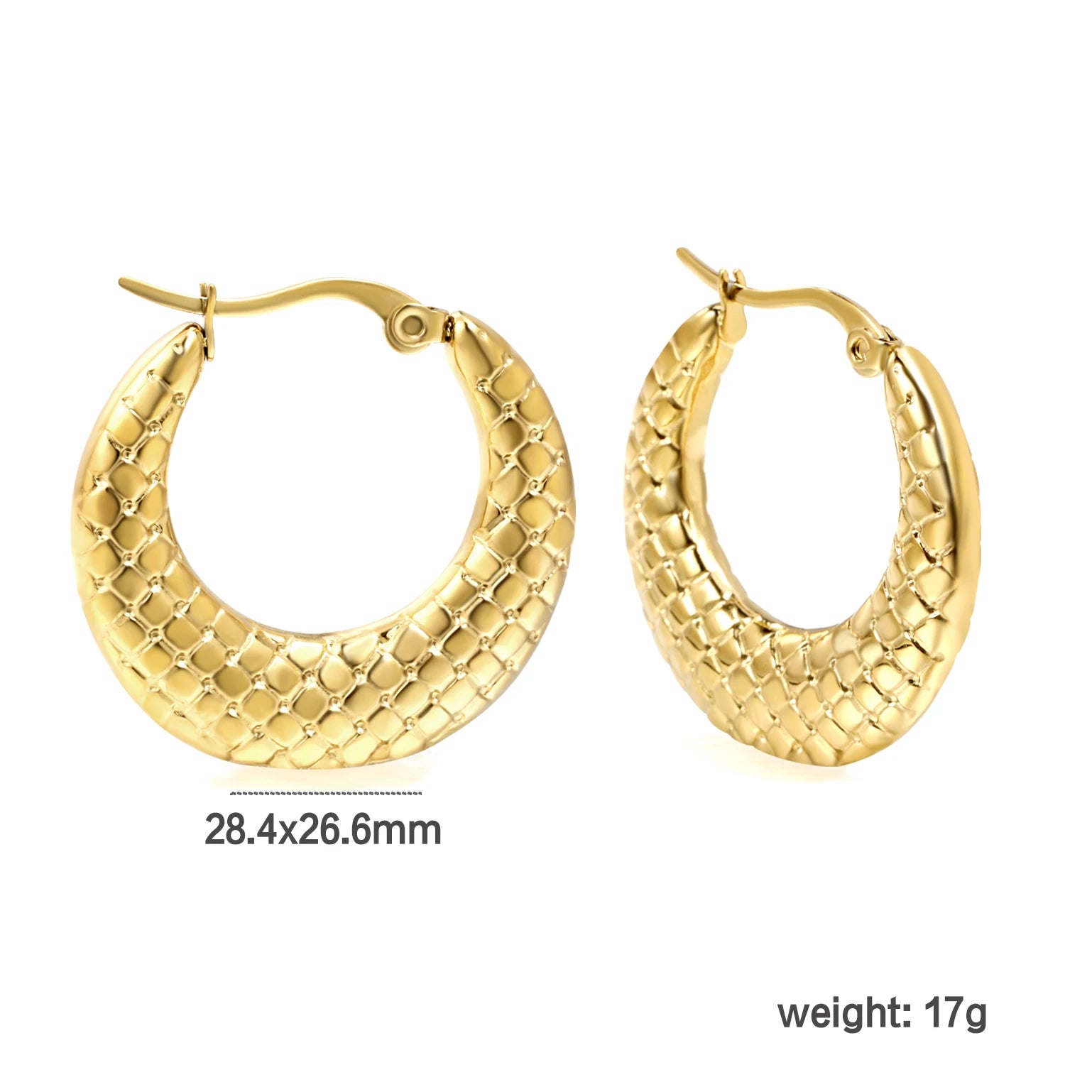 ASONSTEEL Fashion Luxury Exaggerated Circular Snake Hoop Earrings Pattern Serpentine Stainless Steel Jewelry Party Unique Design