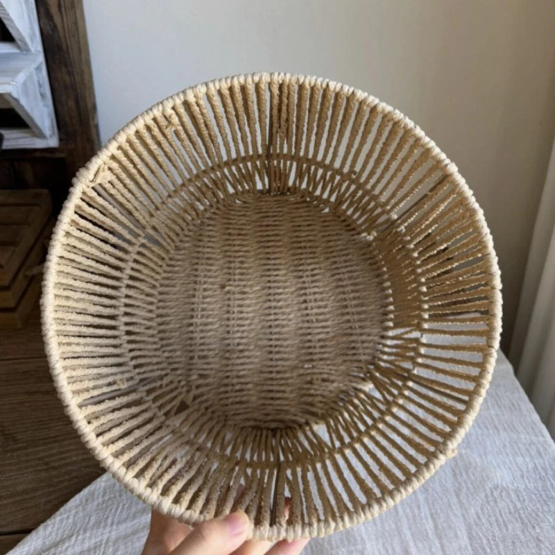 Weaving Dirty Laundry Basket Household Storage Baskets Modern Fabric Organizing Basket Bathroom Organization Furniture Baskets