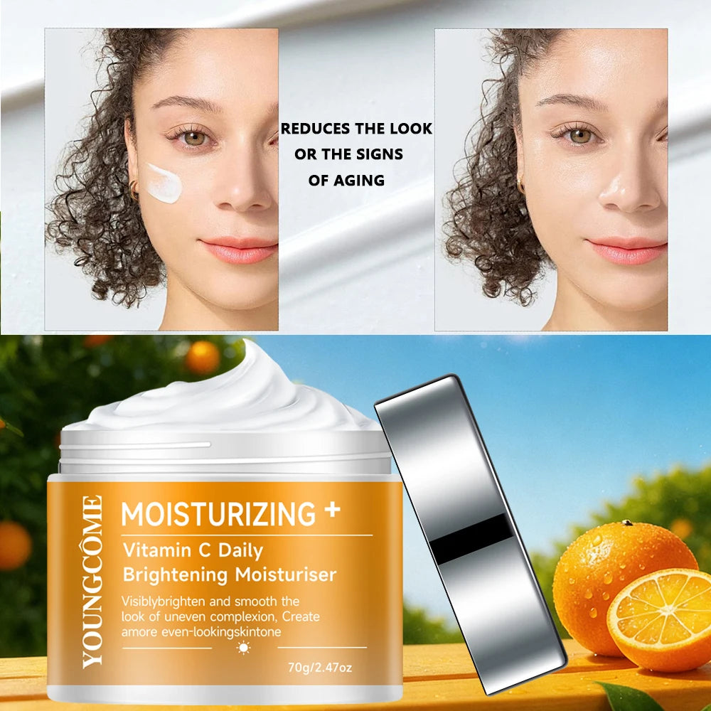 Vitamin C Brightening Face Cream - Daily Hydration Visibly brighten and smooth the look of uneven complexion 40/70g