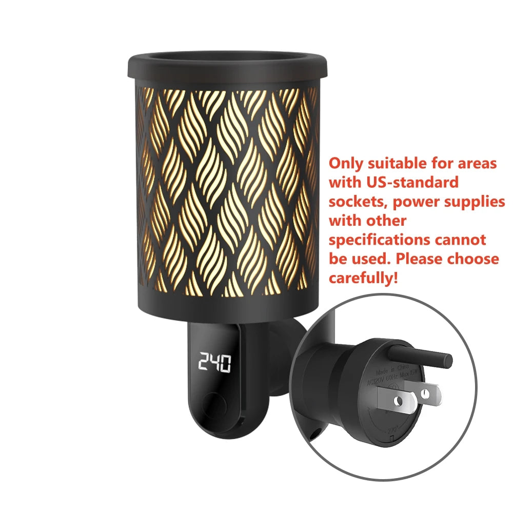Scented Wax Melting Burner Aromatherapy Wax Melt Warmer Indoors Electric Fragrance Diffuser Home Wax Melt Warmer Decor US Plug