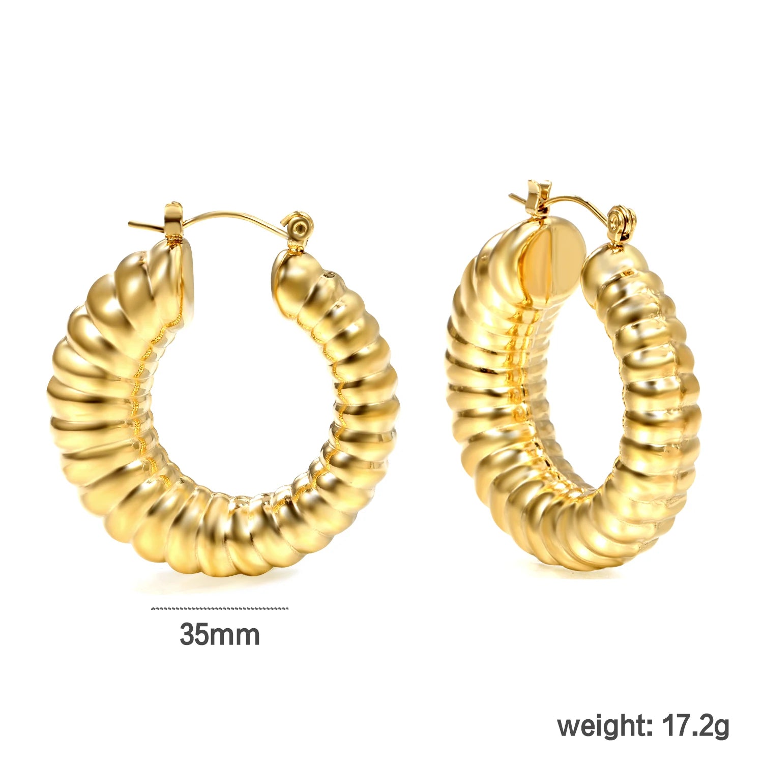 ASONSTEEL Fashion Luxury Exaggerated Circular Snake Hoop Earrings Pattern Serpentine Stainless Steel Jewelry Party Unique Design