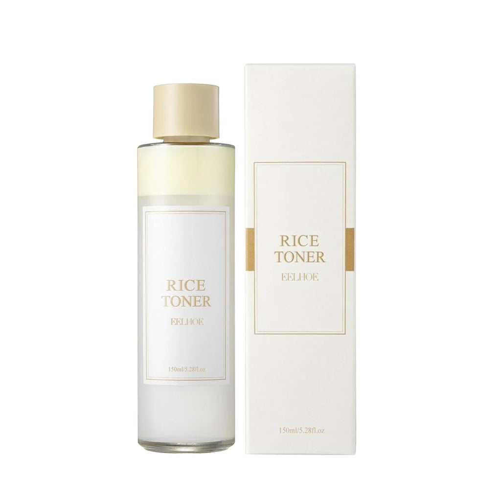 EELHOE Rice Toner Shrink Pores Oil Control Glow Skin Barrier Repair Care Niacinamide Deep Hydration Face Brightening Serum 150ml