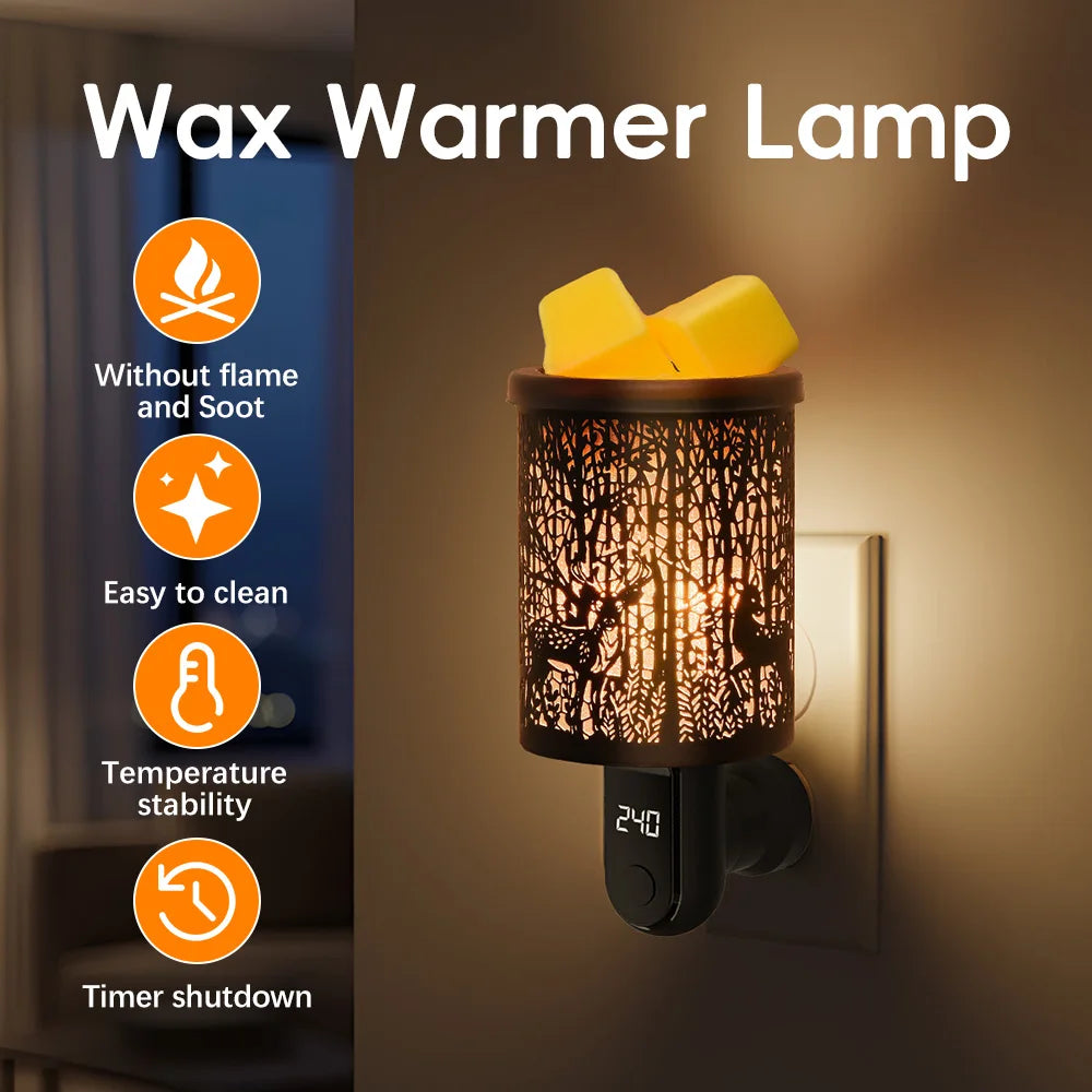 Scented Wax Melting Burner Aromatherapy Wax Melt Warmer Indoors Electric Fragrance Diffuser Home Wax Melt Warmer Decor US Plug