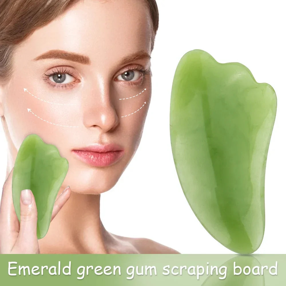 7PCS Guasha Beauty Massage Scraping Massage Scraper Natural Resin GuaSha Tool Massage Tools Set For Face Back And Neck Skin Care
