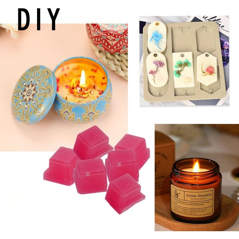 Solid Fragrant Wax Cubes Plant Essential Oil DIY Scented Candle Material Air Purifying Mood Relaxing Home Fragrance Wax Melts