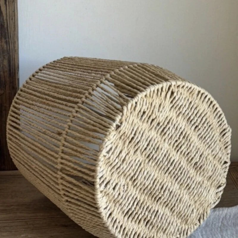 Weaving Dirty Laundry Basket Household Storage Baskets Modern Fabric Organizing Basket Bathroom Organization Furniture Baskets
